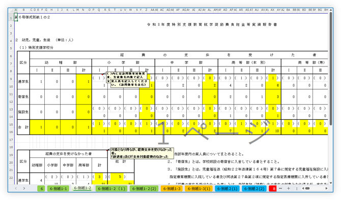 負担金等実績報告書